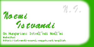 noemi istvandi business card